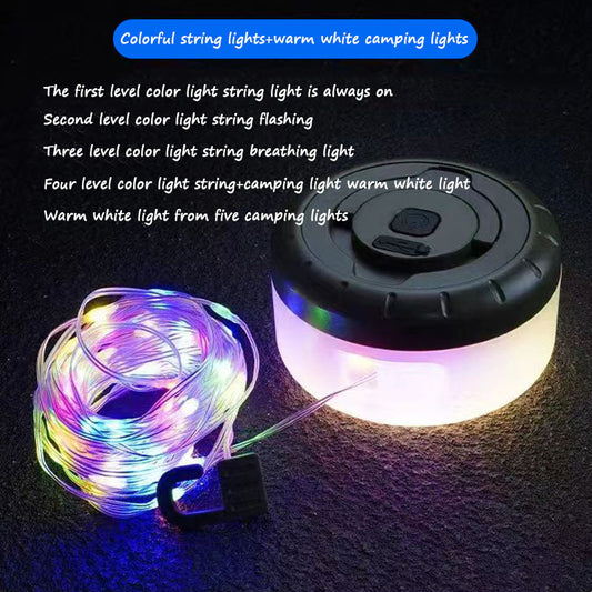 New LED Camping Tent Light with USB Charging