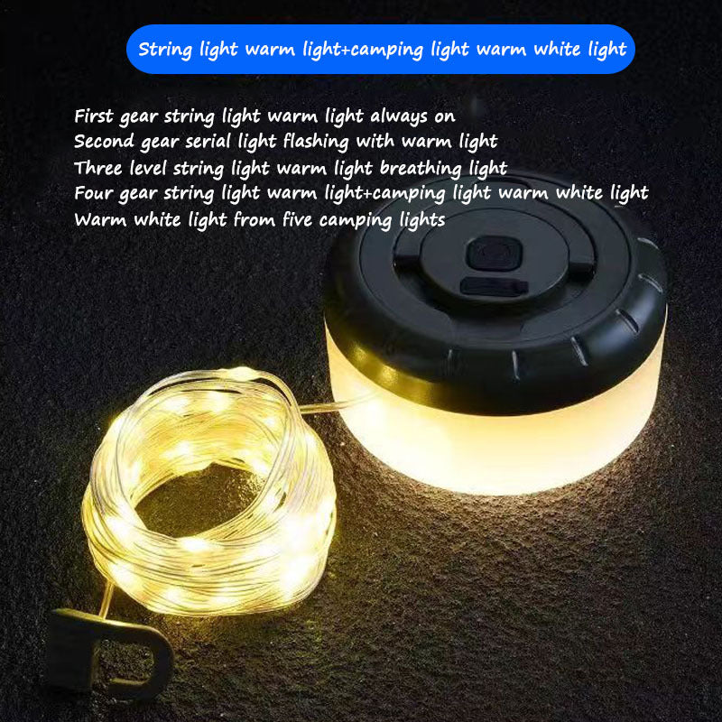 New LED Camping Tent Light with USB Charging